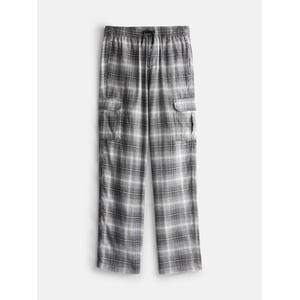 Weekend Academy Boys' Plaid Cotton Flannel Cargo Pants