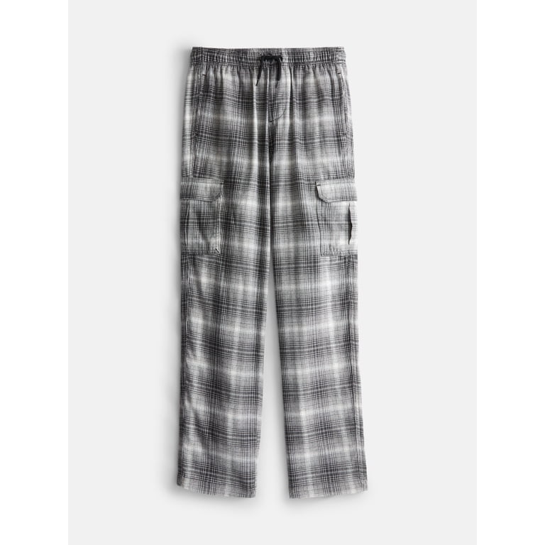Weekend Academy Boys' Plaid Cotton Flannel Cargo Pants photo 1