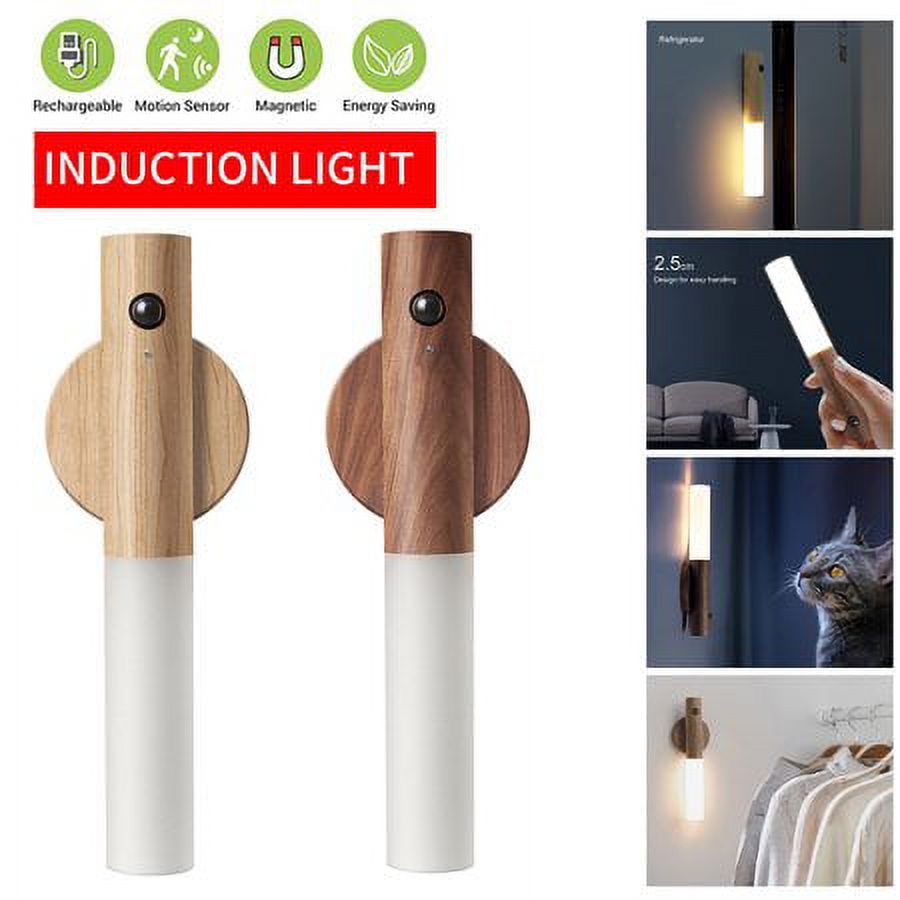 LANDGOO 1Pack Wall Sconce Lamp Induction Motion Sensor Cabinet Light LED Night Light USB Rechargeable - image 4 of 11
