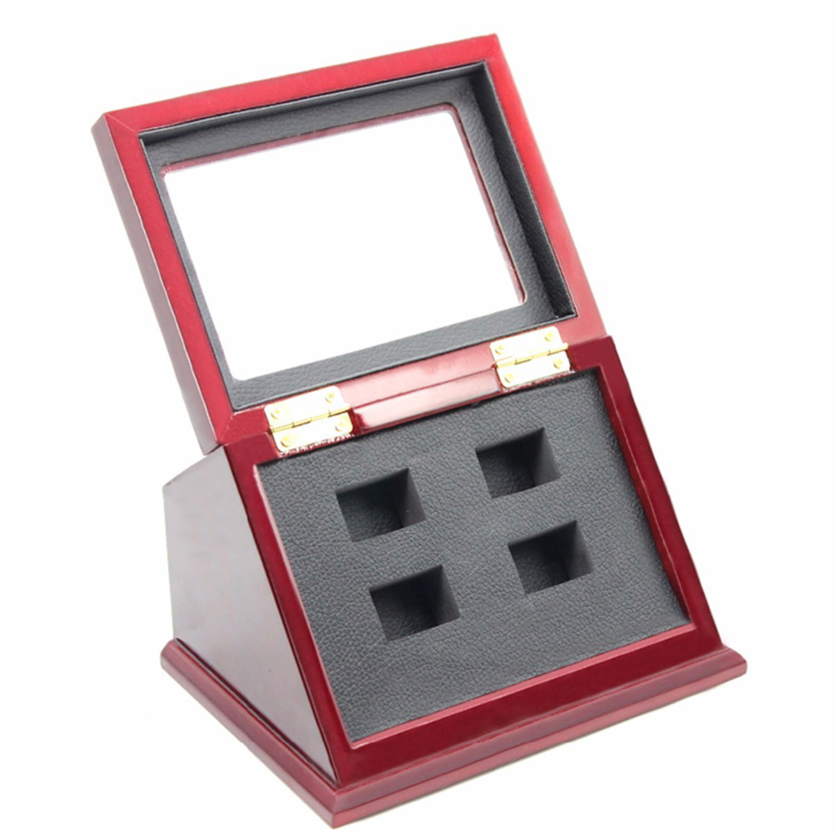 High Quality championship ring Display Wooden box one Hole for Dropshipping 