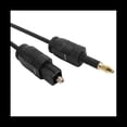 thumbnail image 4 of 4 Pcs 2M Mini 3.5mm Plug Digital Optical Audio Cable SPDIF Optical Fiber Line,4 x Audio Optical Fiber Line,Black, 4 of 7