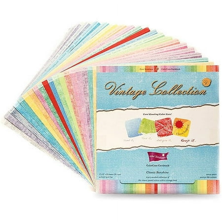 Core'dinations Cardstock Vintage Collection 12''X12'' 20 Sheet, Classic Sunshine
