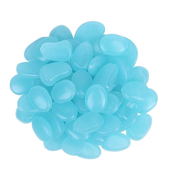 Billuyoard 100 Uds. Piedras pequeñas pecera piedras de guijarros brillantes maceta de flores para acuario guijarros de plástico artificiales decoración del acuario