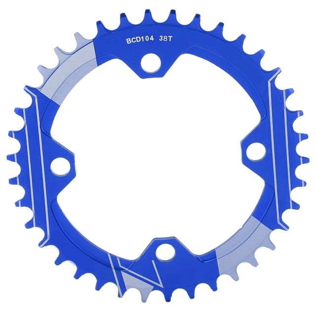 Lebycle 104mm BCD bicicleta de montaña estrecho ancho de aleación de aluminio 38T estrecho ancho único Chainring38T azul