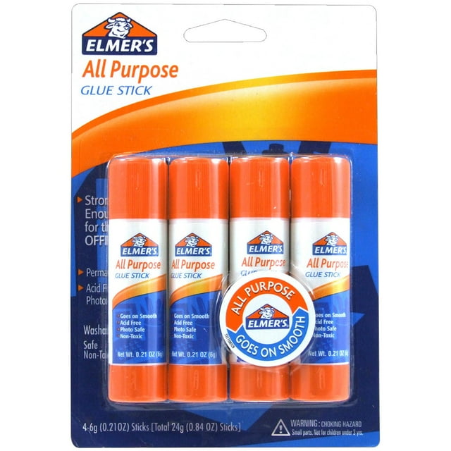 Barras de pegamento Elmer's para todo uso, 6 ml, 4 unidades