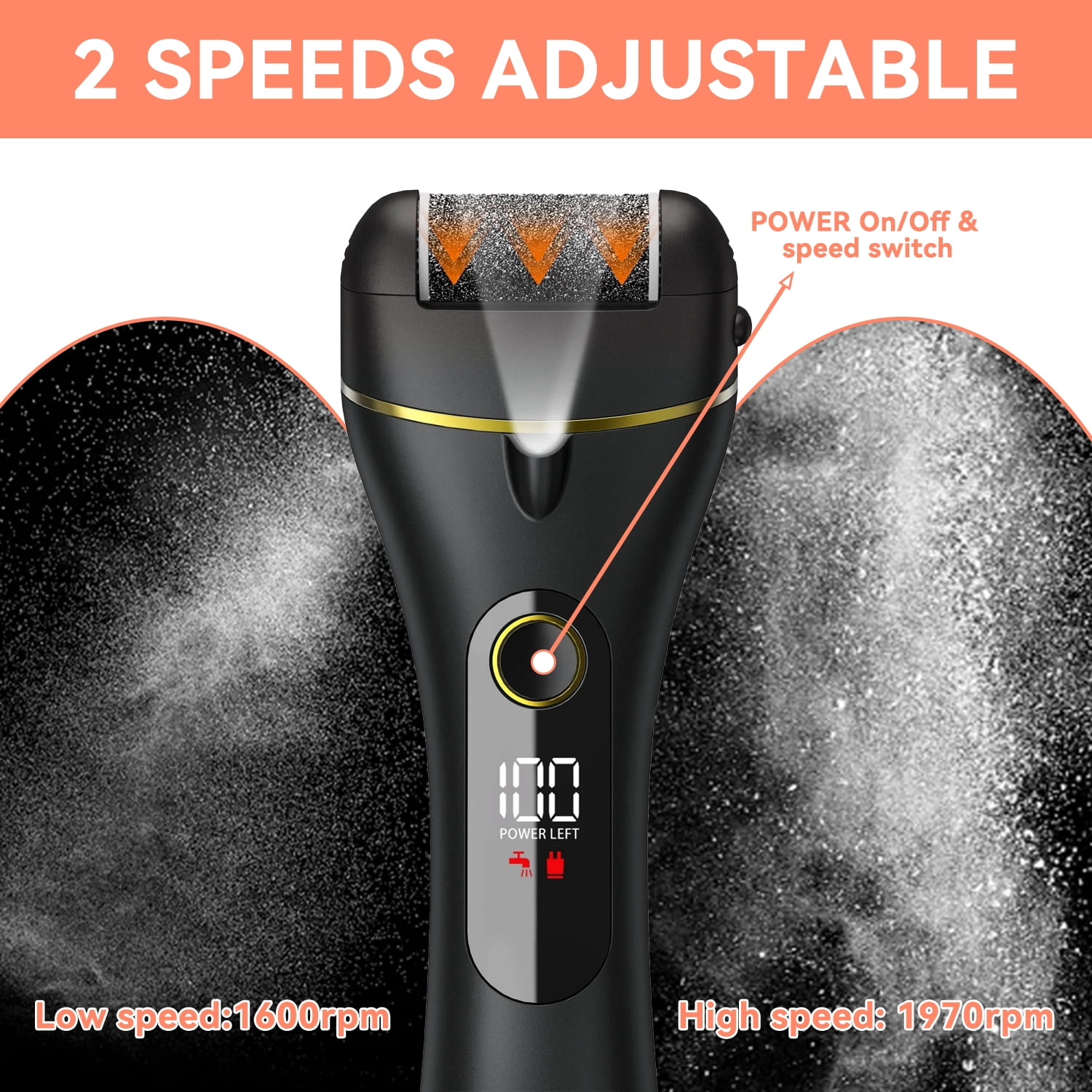 Electric Callus Remover for Feet, Portable Foot File Pedicure Tools