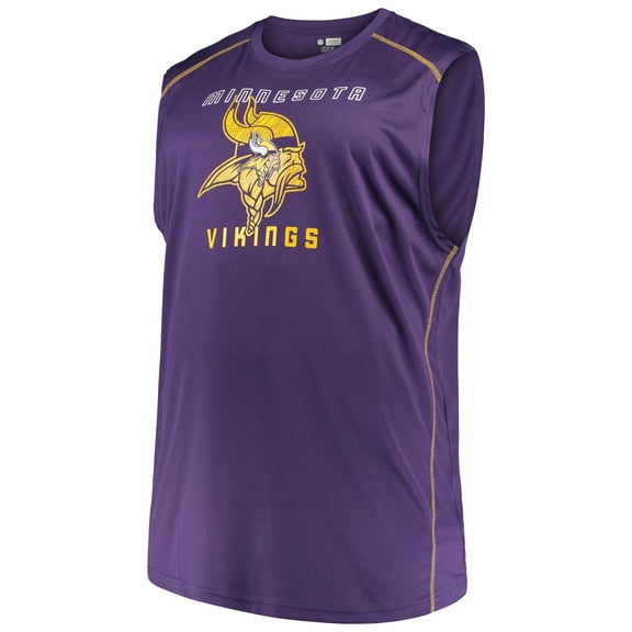 Men's Majestic Purple Minnesota Vikings Big & Tall Endurance Test Muscle Tank Top