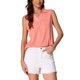 thumbnail image 4 of Camiseta sin mangas INSPIRE CHIC para mujeres, blusa suelta de cuello en V, camisetas polo sólidas, top casual L rosa, 4 of 6