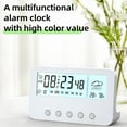 thumbnail image 6 of Digital Electronic Clock LED Display Electronic Clock Stereo Digital Display Snooze Alarm Clock 12/24H Switching Countdown, Usupdd 2025 Digital Electronic Clock LED Display, 6 of 7