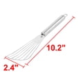 thumbnail image 2 of Uxcell Home Stainless Steel Beveled Design Fish Slotted Turner for Flipping Frying Grilling, 2 of 3