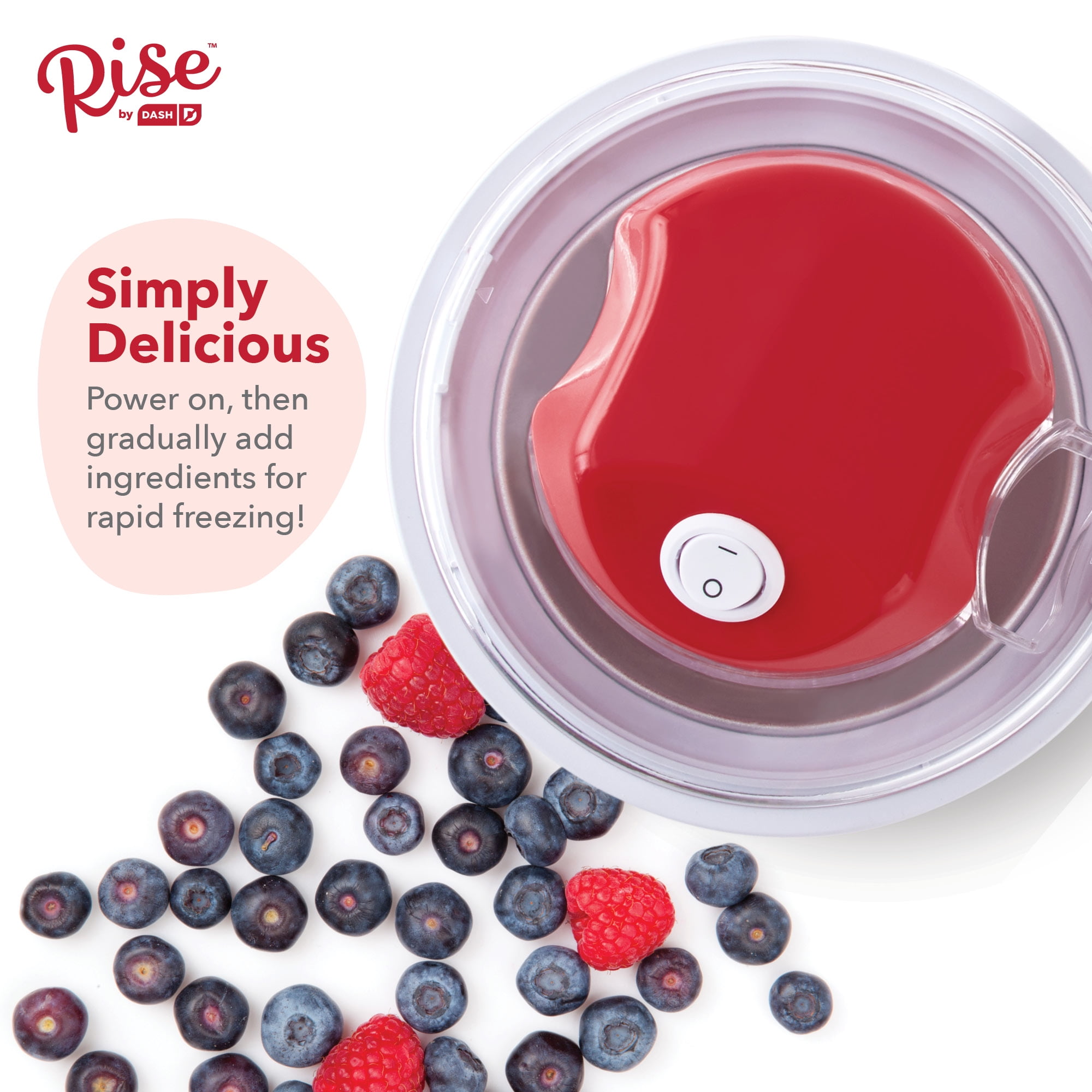 Rise by Dash Personal Electric Ice Cream Maker for Gelato, Sorbet