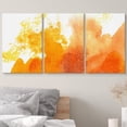 thumbnail image 3 of wall26 Canvas Print Wall Art Set Yellow &amp; Orange Paint Splatter Explosion Abstract Shapes Illustrations Modern Art Bohemian Dramatic Multicolor for Living Room, Bedroom, Office - 24"x36&quot, 3 of 7