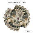 thumbnail image 2 of Placemats Set Of 4 / 6, Parrot Bird Tropical Plant Placemats For Dining Table Indoor/Outdoors Heat Resistant Washable Placemats 18" X 12", 2 of 8