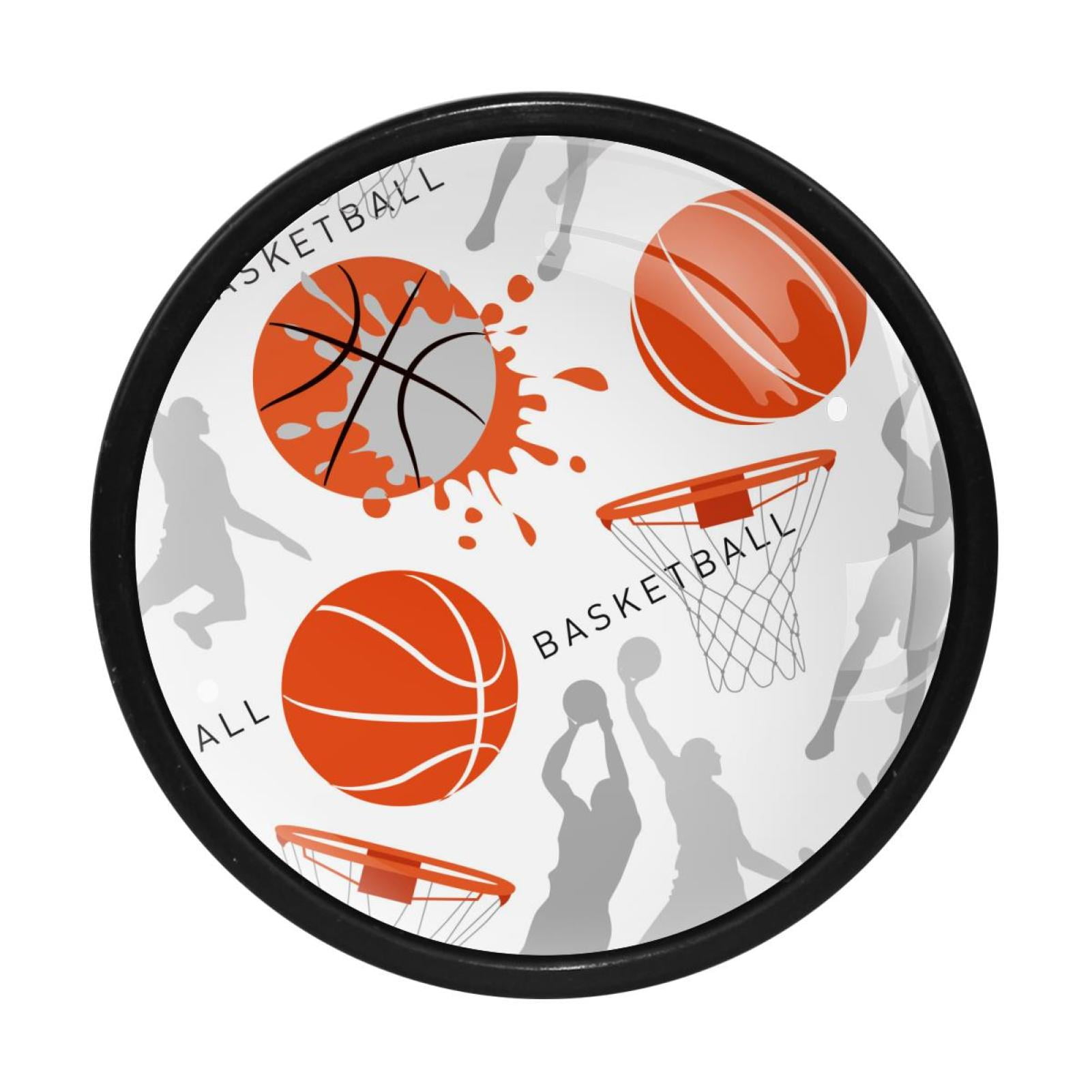 4 Pcs Basketball Knobs for Kitchen Cupboard Dresser Bookcase