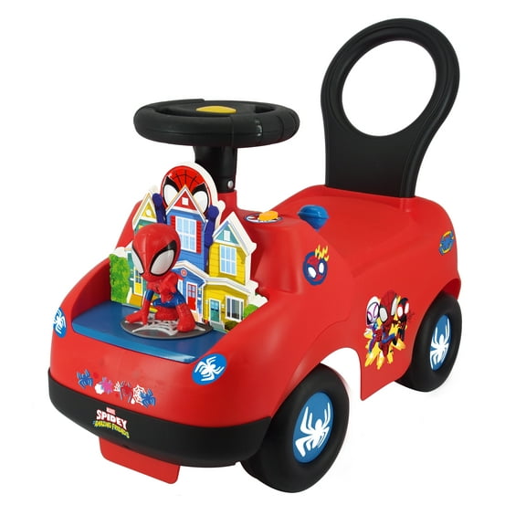 Marvel Lights N' Sounds Spidey Adventure Ride-on, Unisex, Children