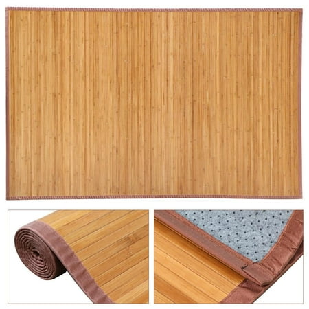 Bamboo Area Rug Carpet 4 X 6 Brown Natural Bamboo Wood Floor Mat