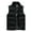Black, variant on Puffer Vest for Men Fashion 2025 Solid Color Stand Collar Unisex Zip-Up Pockets Down Jacket Sleeveless Waistcoat (Large, White)