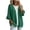 Green, variant on yillto Womens Knit Cardigan Sweaters Ruffled Short Sleeve Open Front Baggy Fall Fashion Cardigans