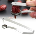 thumbnail image 2 of Stainless Steel Cherry Pitter Jujube Olive Core Remover Tool Easy-Clean Fruit Stone Gadget for Home Bakery Salad Bar teen Snack Prep, Cherry And Red Date Pitter, 2 of 7