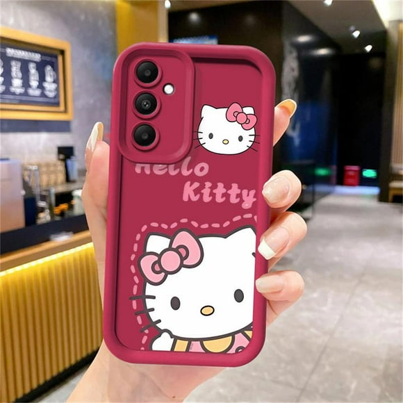 Sanrio Ins Hello Kitty Pink for Samsung Galaxy A25 A11 A12 A13 A24 A22 A23 A32 A52 A53 A73 5G Soft Silicone Phone Case fundas FJH FJH