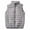 Gray-1, variant on Men's Puffer Vest Winter Cotton Quilted Outdoor Zipper Sleeveless Warm Puffey Jacket Lightweight Packable Vest