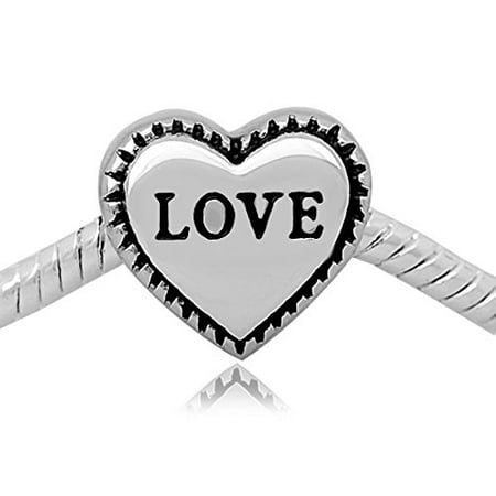 Storm Fit Bucket - Buckets of Beads Stainless Steel Love Charm Bead Fits Pandora Troll Biagi Zable Chamilia And More