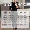 thumbnail image 2 of Morttic Women's Casual Zipper Mid-Sleeve Dress – Solid Color Relaxed Fit Tee Dress Comfortable Daily Wear Red，S, 2 of 2
