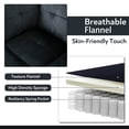 thumbnail image 6 of Aukfa Sectional Sofa, Living Room Couch with Storage Ottoman, Left Facing Chaise, Flannel, Black, 6 of 10