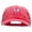 Red, variant on Two Glasses of Wine Embroidered Unstructured Pigment Dyed Cotton Cap - Red OSFM