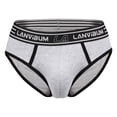 thumbnail image 3 of Men's Boxer Briefs No Ride up Spandex Men Underpants Underwear Men Small Underwear Mens Mens Briefs Big Pack of for Bulk Long Leg Underpants Small Men's Fashion Grey L, 3 of 4