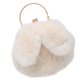 thumbnail image 2 of EeaseMX 1 bolso bandolera con orejas de conejo de peluche a la moda, bolso de hombro con cadena para mujer y niña., 2 of 8
