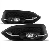 AKKON - For 2014 2015 Honda Civic 2DR Coupe Clear Lens Bumper Driving Fog Light W/ Switch   Bulbs
