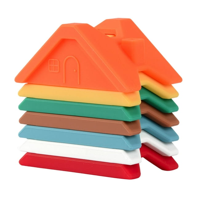 Juguetes creativos Sunnimix de silicona educativos bloques de construcción naranja
