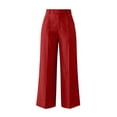 thumbnail image 5 of Jerdar Womens Dress Pants Pull On Wide Leg Stretchy Work Pants Women Business Casual Outfits Slacks for Women Trousers XXL, 5 of 6