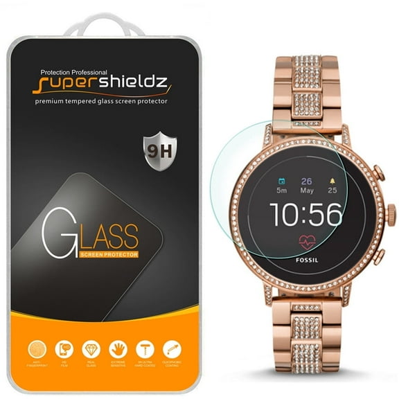[1-Pack] Supershieldz for Fossil Q Venture HR (Gen 4) Tempered Glass Screen Protector, Anti-Scratch, Anti-Fingerprint, Bubble Free