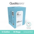thumbnail image 2 of Qualiazero 13 Gallon Drawstring Trash Bag, 50pcs, Single Pack, Unscented, 2 of 8