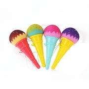 Way to Celebrate Multi-Color Ice Cream Shooters, Plastic Party Favors, 4 Pieces