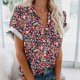 thumbnail image 4 of Mujeres Pantalones Cortos Impresos Blusas de Manga Corta Y Top Regular, Vestido de Moda de Verano Casual para Mujeres, 4 of 4
