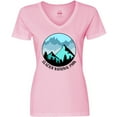 thumbnail image 3 of Inktastic Glacier National Park Montana Mountains Women's V-Neck T-Shirt, 3 of 5