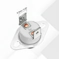 thumbnail image 3 of 2 Pcs KSD301 Thermostat 150°C/302°F 25A Normally Closed N.C Adjust Snap Disc Temperature Switch with Terminal Wire for Microwaves,Oven,Coffee Maker, 3 of 5