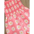 thumbnail image 6 of SAYOO Kids Summer Jumpsuits Daisy Print Elastic Tied-Up Strappy Sleeveless Siamese Trousers for Girls 9 Months to 3 Years, 6 of 9