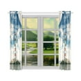 thumbnail image 3 of MYPOP Lighthouse Window Curtain Kitchen Curtain 26x39 inches (Two Piece), 3 of 3
