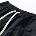 thumbnail image 2 of EOYWHK Mens Active Shorts Quick Dry Cargo Shorts with Multi-Pockets Elastic Waist Workout Shorts for Men Soft Lightweight Breathable Casual Activewear for Men Black, Size L, 2 of 9