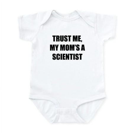 

CafePress - Trust Me My Moms A Scientist Body Suit - Baby Light Bodysuit Size Newborn - 24 Months