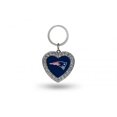 thumbnail image 2 of New England Patriots Bling Rhinestone Heart Keychain, 2 of 2