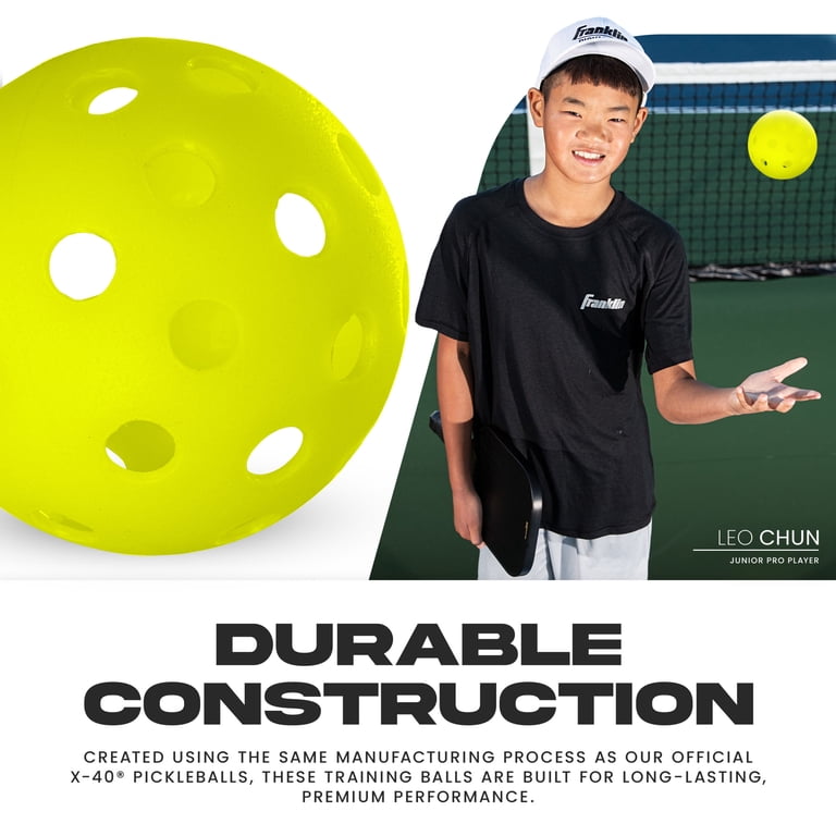Franklin Sports 80mm Training Pickleballs, 3 Pack photo 5
