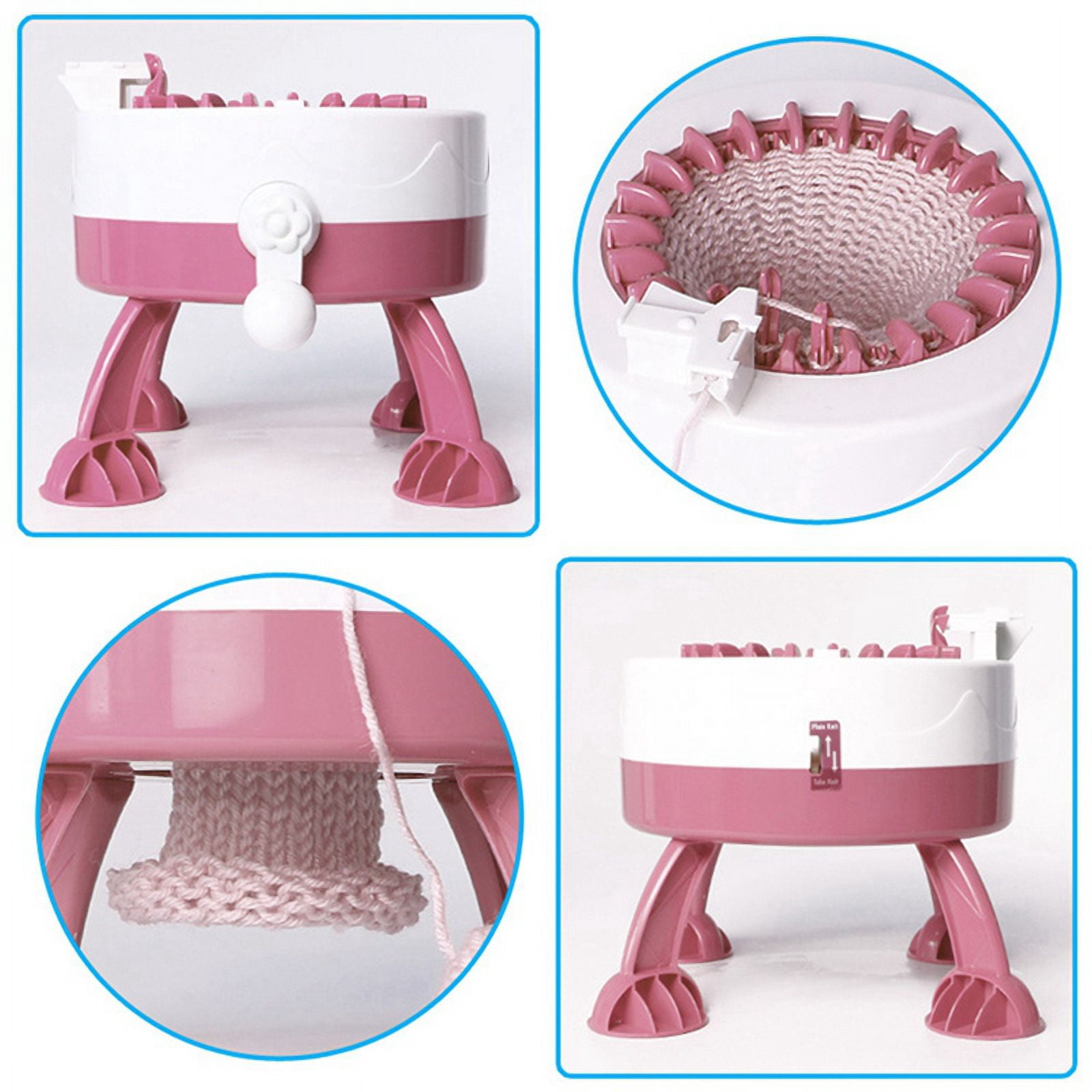 2X 22 Needles DIY Knitting Machine Loop Weaving  Weaving Scarf Sweater Hat Socks EducationalToy for Adults