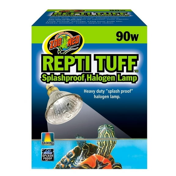 Zoo Med Repti Tuff Splashproof Halogen Lamp [Reptile Halogen Bulbs, Reptile Supplies] 90 watt
