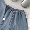 thumbnail image 5 of Toddler Baby Boy Clothes Short Sleeve Color Block Sweatshirt Top Drawstring Pants Set 2pcs Summer Outfits 6-12 Months 12-24 Months 2t 3t 4t 5t 6t 7t Children(Light Blue,7-8 Years), 5 of 6