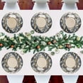 thumbnail image 7 of Coolnut Cute Christmas Snowman Placemats Set of 6 Non-Slip Heat Resistant Dining Table Place Mats Washable Kitchen PVC Weave Table Mats Home Decor Gifts, 7 of 7